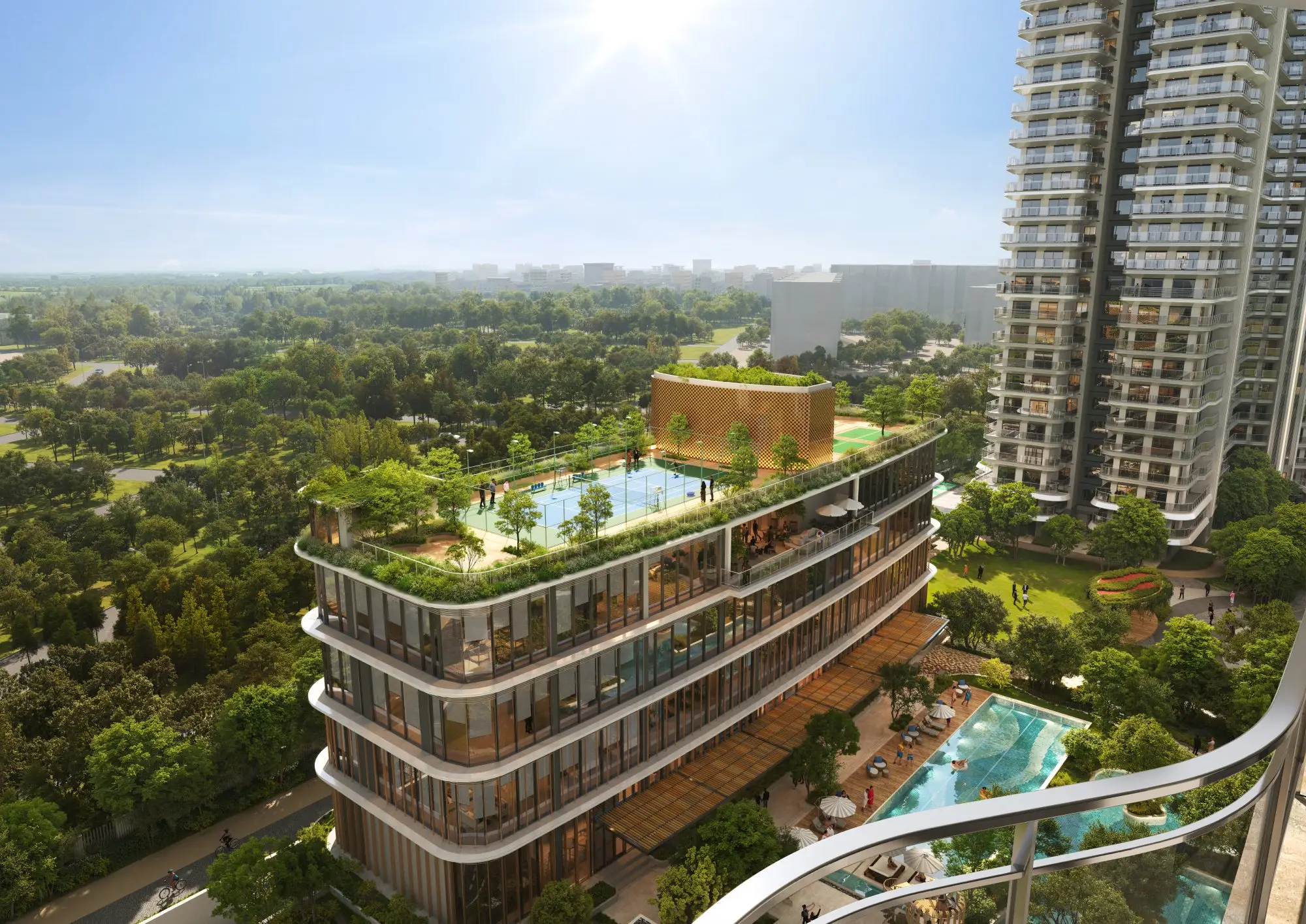 Eldeco 7 Peaks Residences 1 lakh sqft grand clubhouse amenities
