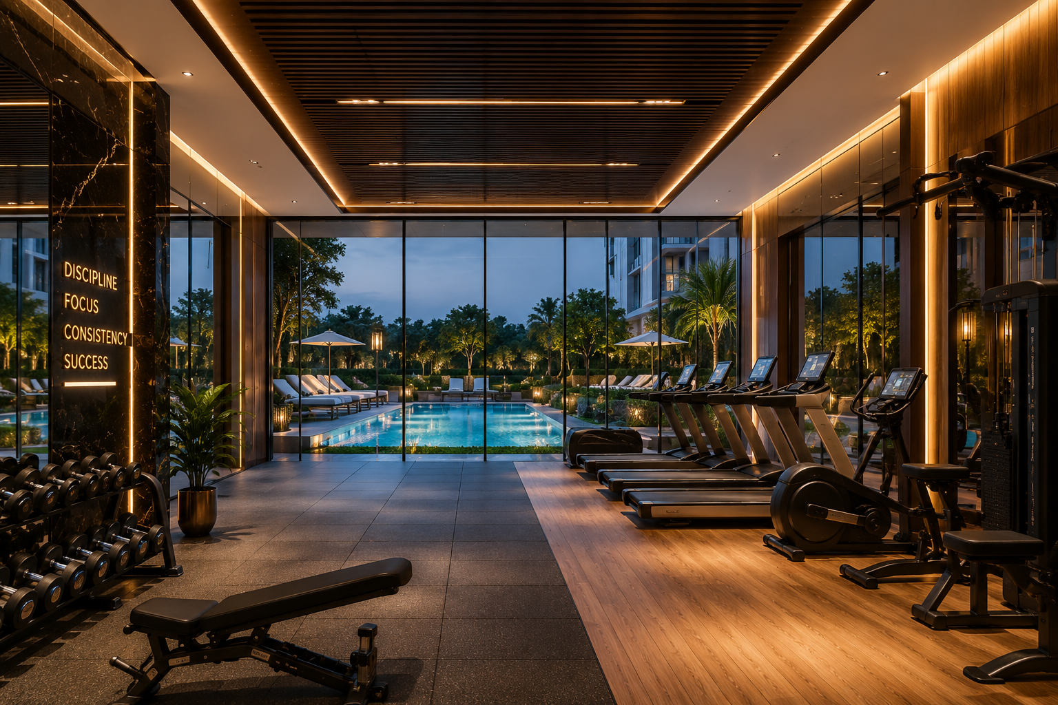 Eldeco 7 Peaks Residences fully equipped luxury gymnasium